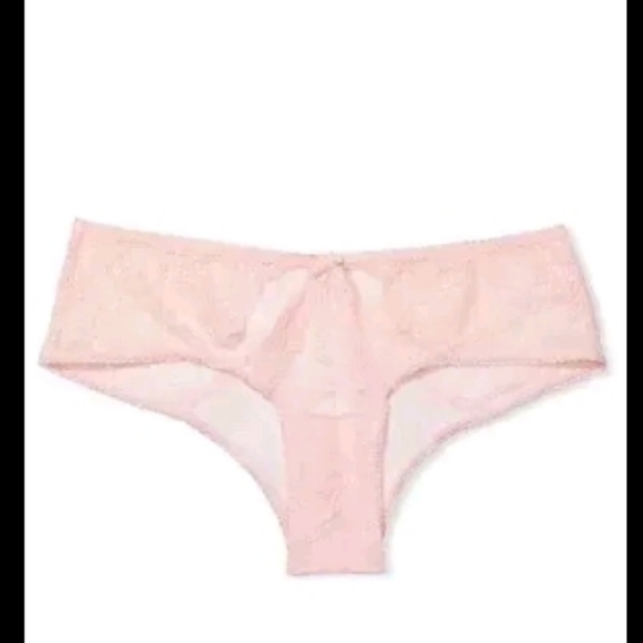 V.S. Very Sexy Sheer Lace Cheeky Panty (Pink/Peachy)-M - Picture 3 of 4